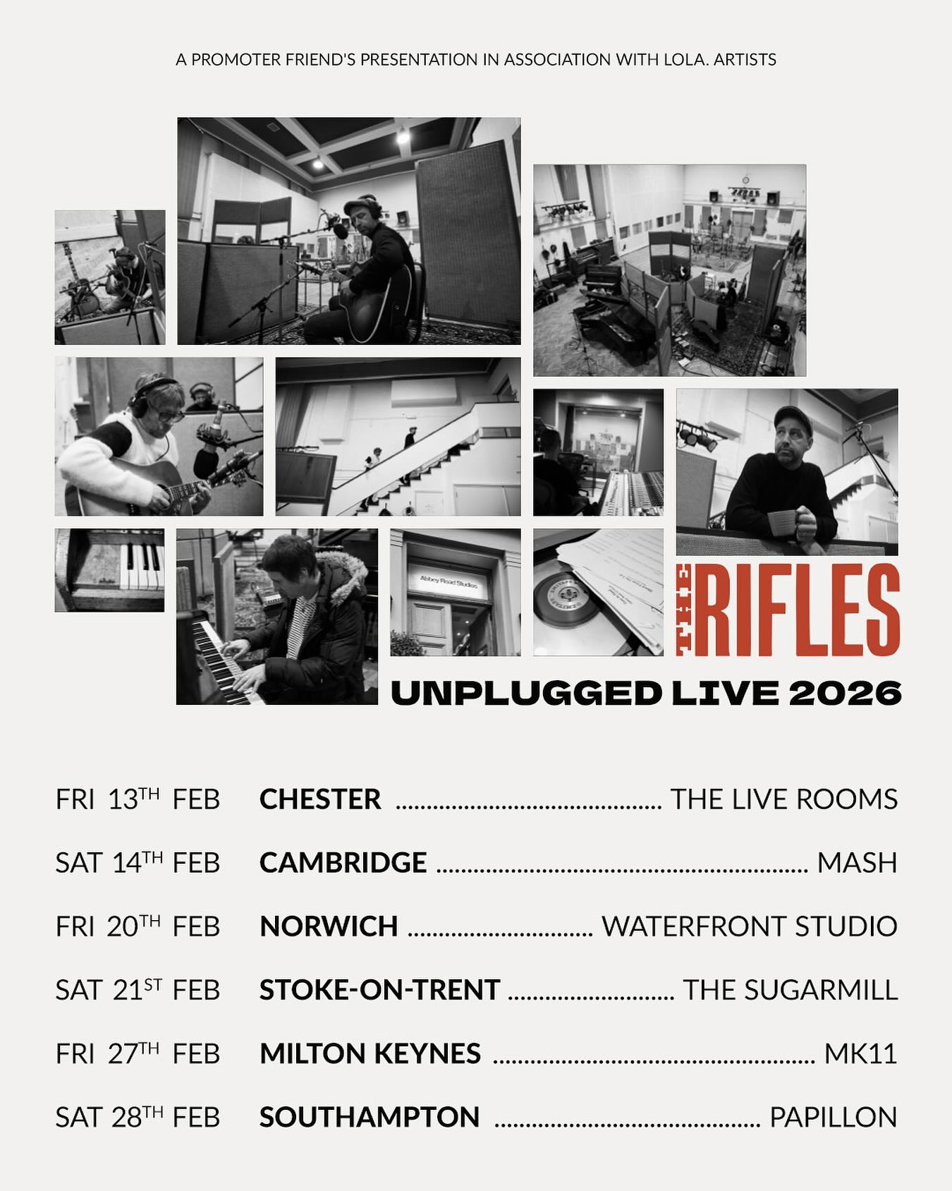 The Rifles Unplugged 2026